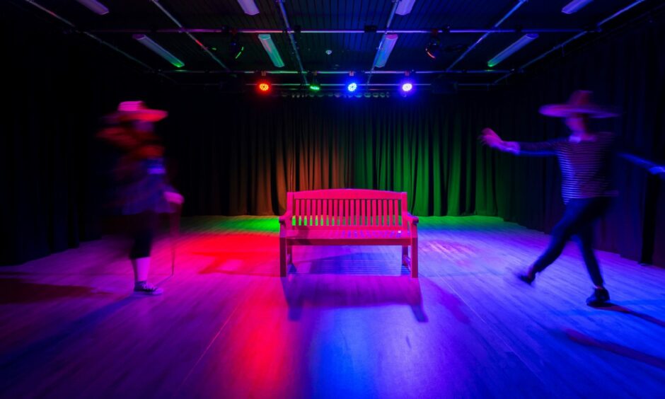 The new drama studio at Fraserburgh Academy, built as part of a £2m overhaul.