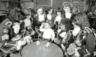 1979 Aberdeen Ladies Pipe Band mascot
Nicola Mathieson, takes centre stage