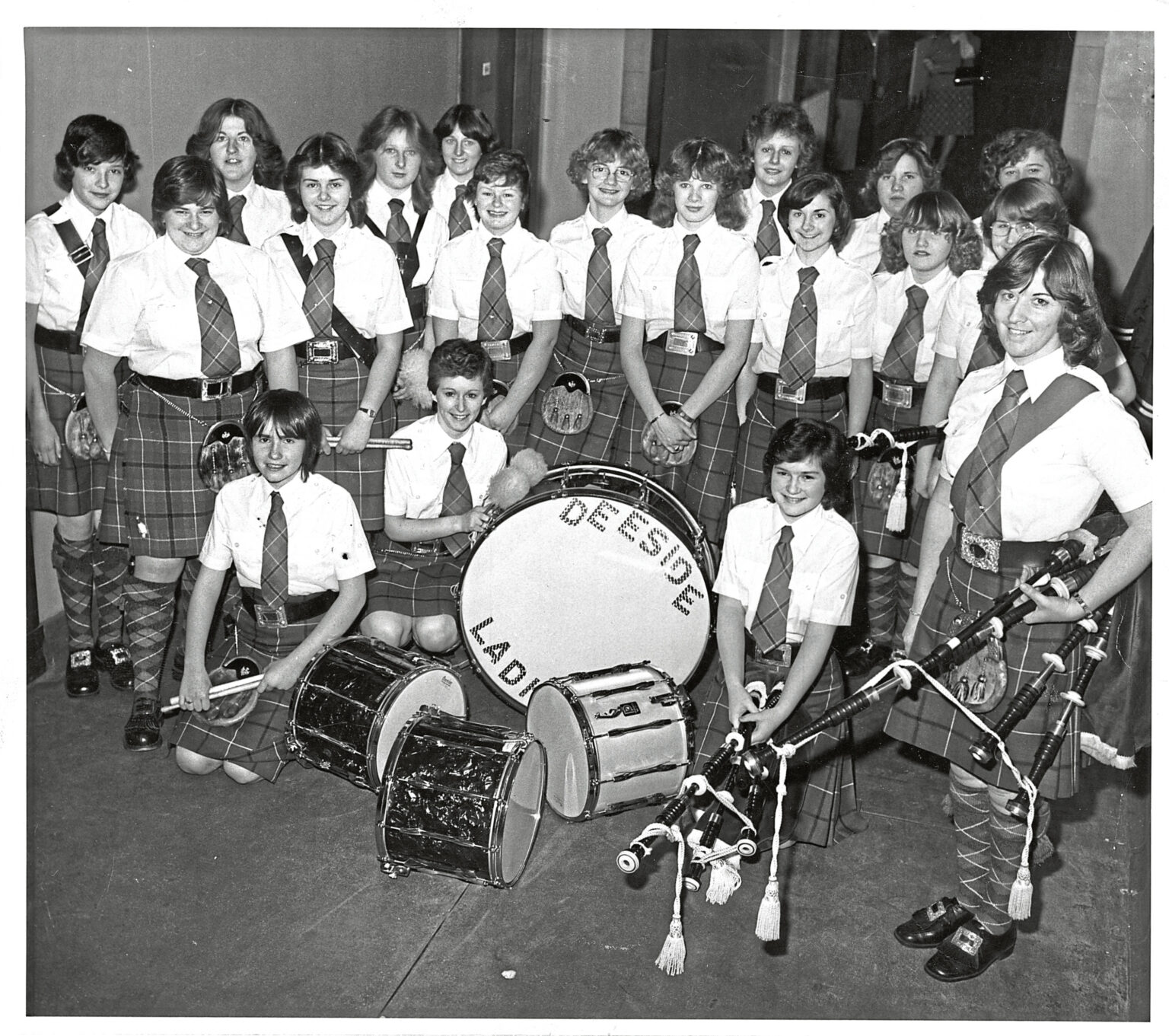 The Aberdonian northeast Ladies' Pipe Bands through the years