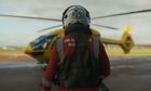 Air ambulance crews play a pivotal role in locating patients in hard to reach places in the north and north-east. Image: Channel 4.