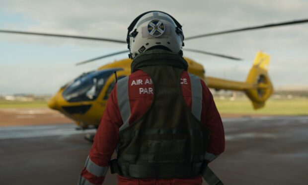 Air ambulance crews play a pivotal role in locating patients in hard to reach places in the north and north-east. Image: Channel 4.