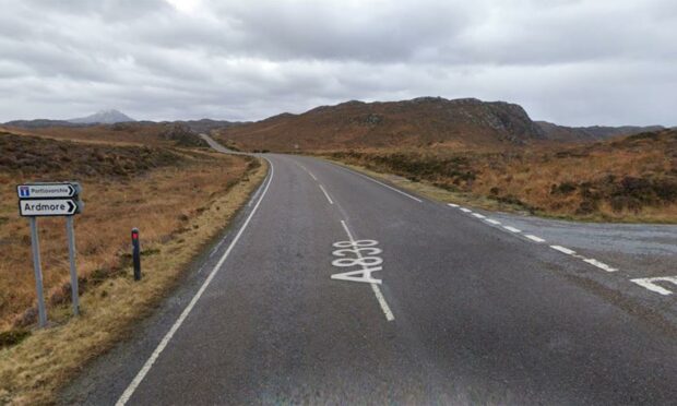 The offence is alleged to have occurred on the A838. Image: Google