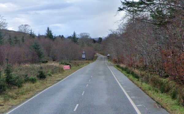 The A851 at Kilbeg. Picture from Google Maps