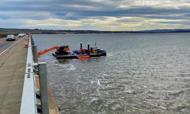 The new £1.7million project on Cromarty Bridge is expected to take three months to complete.