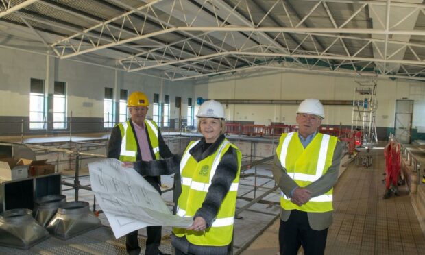 Refurbishment of former Northfield Swimming Pool is well underway. Supplied by Sport Aberdeen.