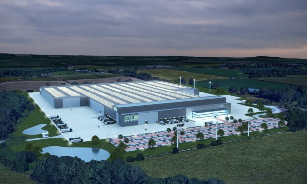 The first image of the proposed new 'gigafactory' for AMTE Power.