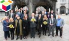Most of the SNP's candidates for Aberdeen City Council in the Castlegate. Picture by Paul Glendell/DCT Media.
