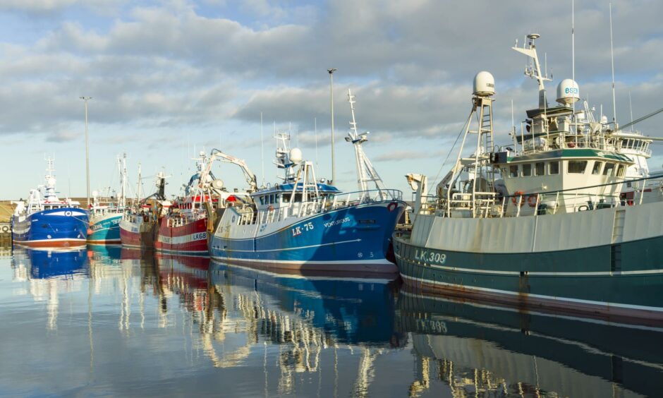 Shetland fishing boats