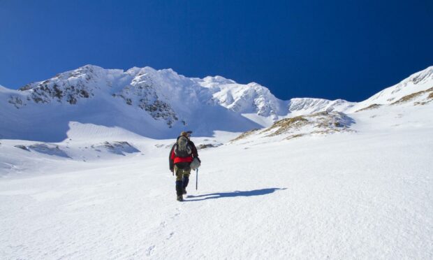 Even in spring, snow can prove hazardous on our hills.