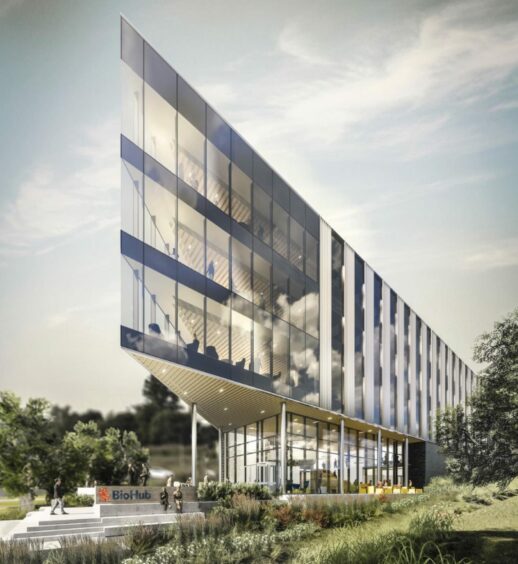 An artist's impression of the completed BioHub.