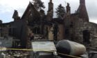 Aberdeenshire Council has fenced off Braemar Lodge Hotel following Wednesday's fire.