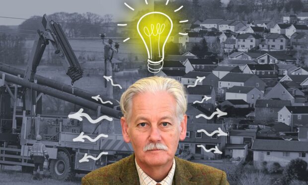 Peter Argyle says Aberdeenshire council housing tenants should have a backup when their heating is cut off. Supplied by Roddie Reid, design team