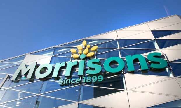 A Morrisons supermarket sign.