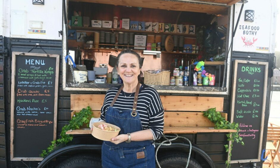 Maria Lewis of Seafood Bothy in Stonehaven.