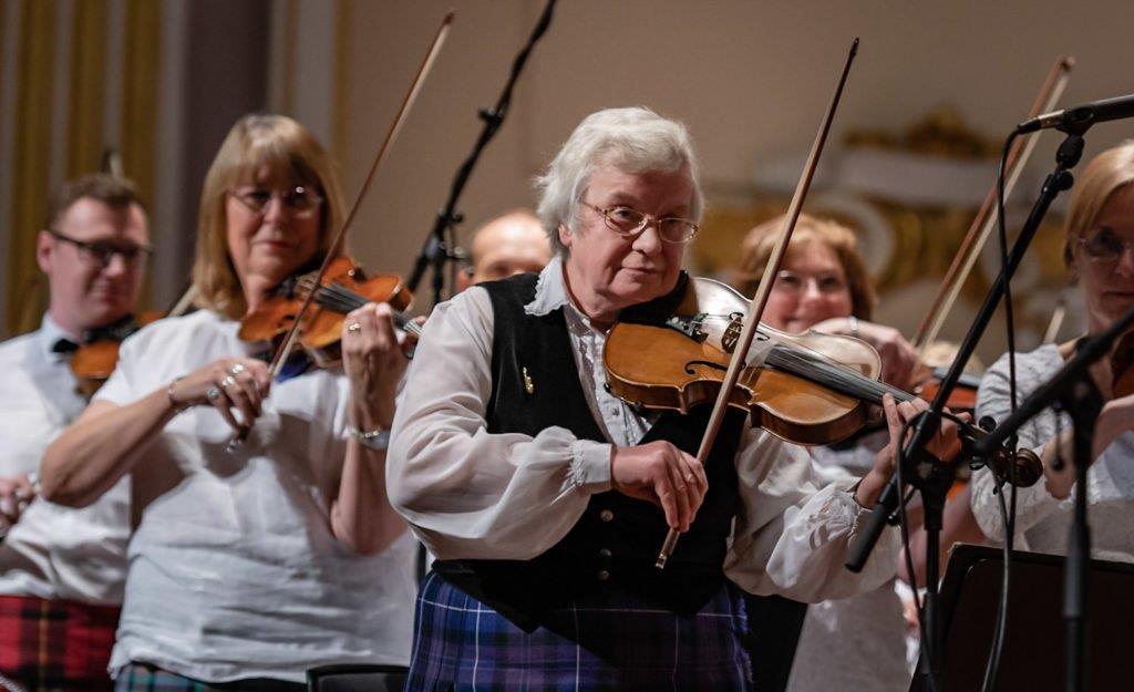 Yla Steven, Leader of the Scottish Fiddle Orchestra