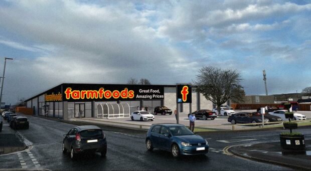 Images have been unveiled showing how the new Inverurie Farmfoods would look.