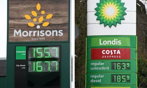 The Morrisons and BP petrol stations on King Street have the cheapest and most expensive fuel prices in the area today