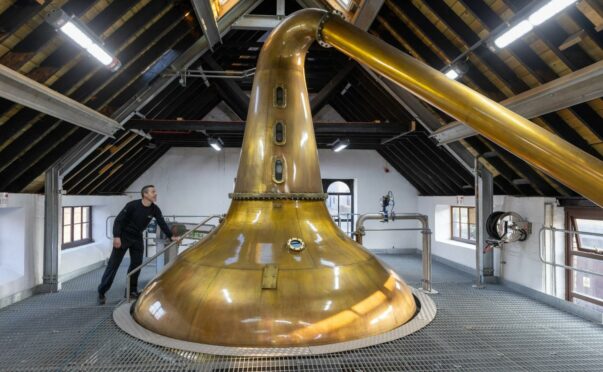 A direct-fire still is now in use at Glen Garioch Distillery.