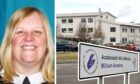 Primary School teacher Glenda Mackenzie injured herself at Millburn Academy in Inverness.