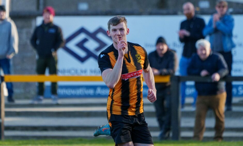 Huntly goalscorer Andy Hunter