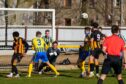 Huntly and Inverurie Locos drew 1-1 at Christie Park. Pictures by Brian Smith