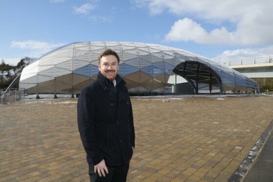 Micheal Golding, chief executive of Visit Inverness Loch Ness at the Hydro Ness site in Inverness.