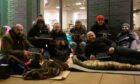 A small group from Aberdeen took part in Bethany Christian Trust's annual Sleep Out by sleeping out in the city. Lottie Hood/DCT Media