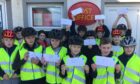 Daliburgh pupils mailed letters to world leaders, lobbying to help refugees from Ukraine. Supplied by Western Isles Council