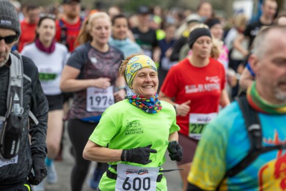 A record number of runners turned out for the Inverness Half Marathon. Pic: Paul Campbell