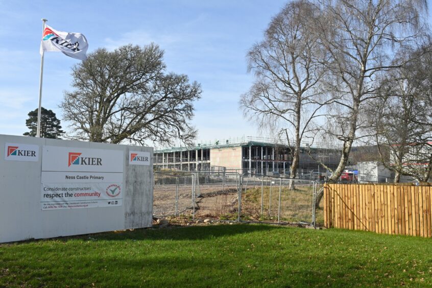 Ness Castle Primary School construction site