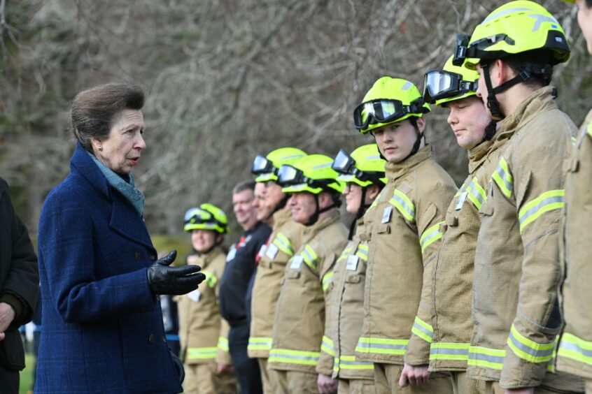 Her Royal Highness also met with several members of the school's services including Fire, Lifeguards and Coastguards.  Picture by Jason Hedges.