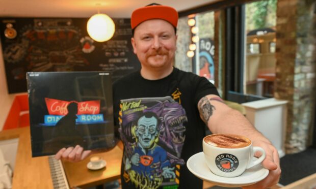 Beating heart of the community: Nick Duthie has created a cafe where people can escape the stresses of every day life. Picture by Kenny Elrick, DCT Media.