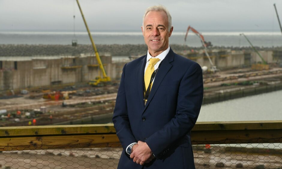 Aberdeen Harbour Board chief executive Bob Sanguinetti, pictured at the south harbour in October, spoke at the event where Mr Dickson floated the national energy museum idea. Picture by Kenny Elrick/DCT Media.