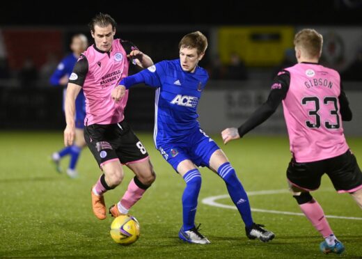 Cove Rangers midfielder Blair Yule in action against Queen of the South