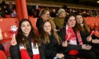 The crowds showed up to show their support to Aberdeen FC Women.