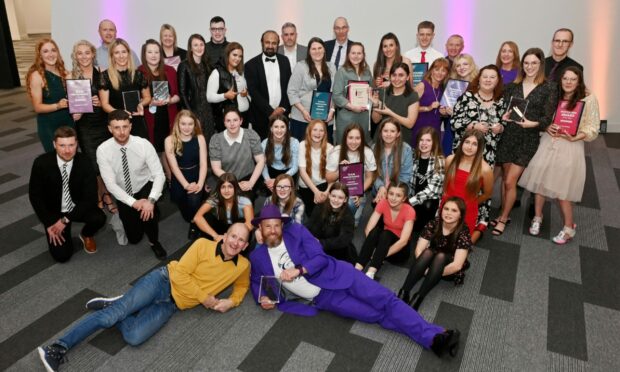 Group photo of Aberdeen's Sports Awards 2022 winners