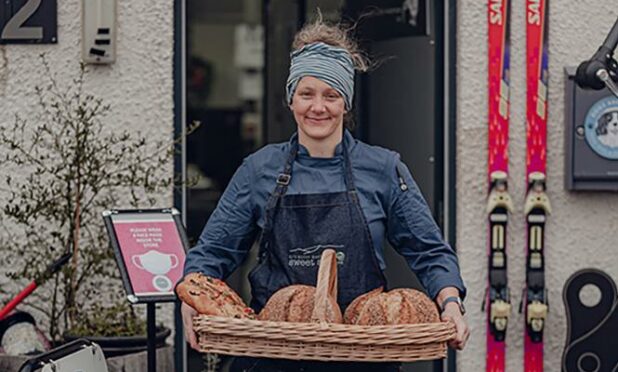 Kirsten Gilmour at KJ's Bothy Bakery.