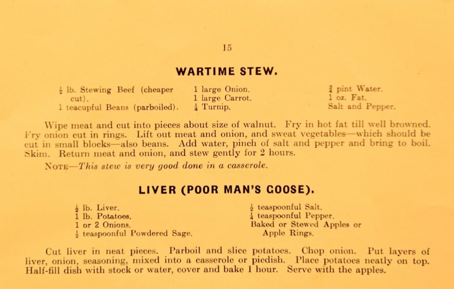 war cookbook