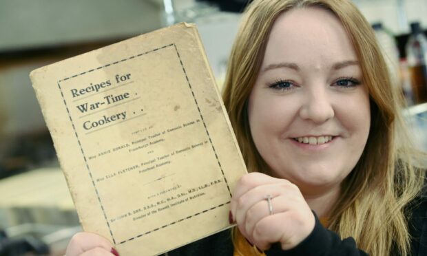 Lindsay Jackson found the 1940 recipe book at her mum's house.