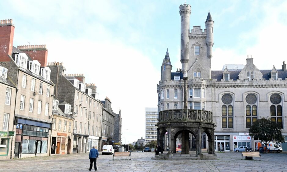 Aberdeen SNP have pledged to sort out the under-utilised Castlegate. Picture by Kami Thomson/DCT Media.