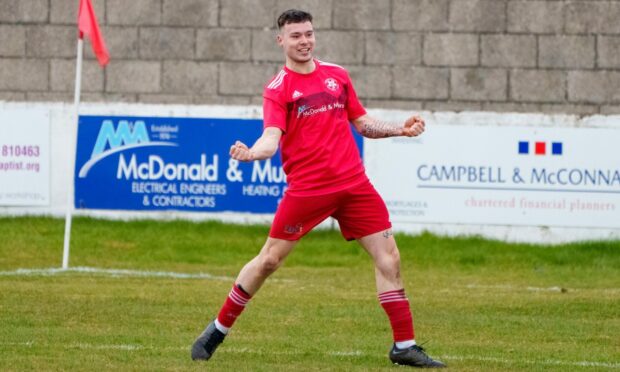 Lossiemouth's Niall Kennedy. Image: Jasper Image.
