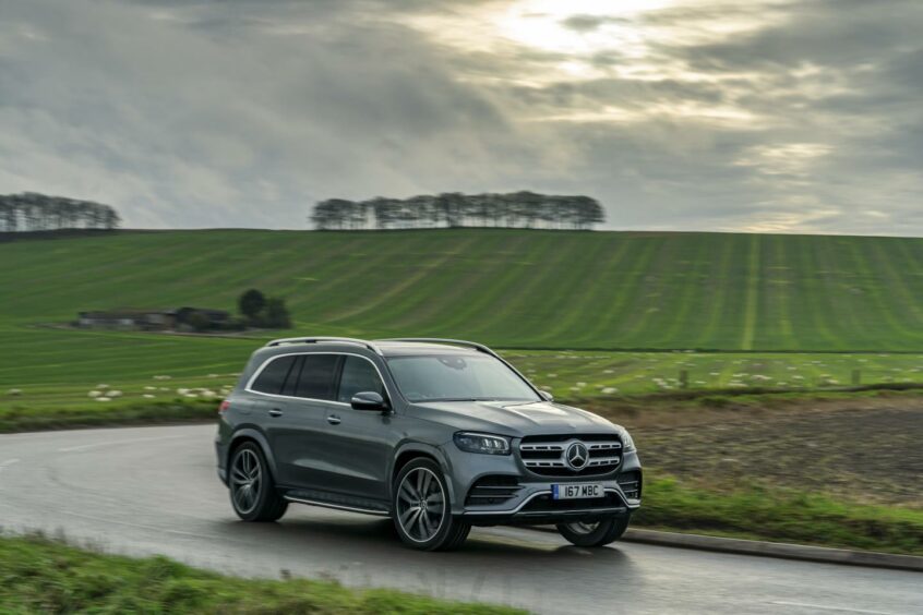 The front of the Mercedes GLS 