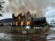 Braemar Lodge Hotel. has been completely destroyed in the blaze, which broke out at 7.30am this morning. Picture by Kath Flannery/DCT Media