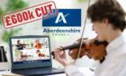 School music tuition has been hammered in the Aberdeenshire budget. Supplied by Roddie Reid, design team, and Shutterstock image