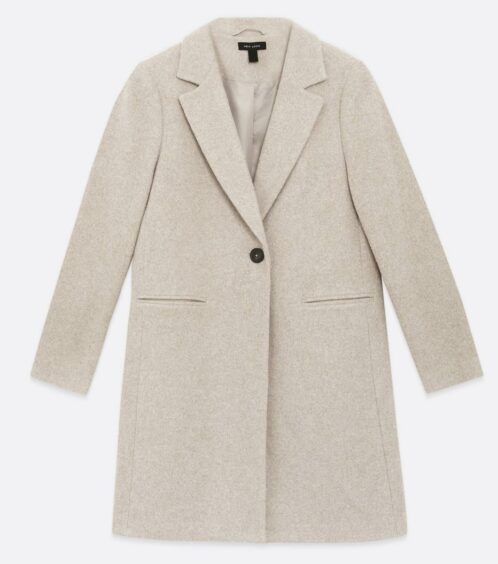New Look - Cream Long Formal Coat - £39.99 (currently on sale for £23.99)