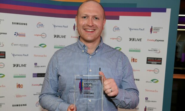 University of Aberdeen Performance Swim Team coach Gregor McMillan was named the Performance Coach of the Year at Aberdeen's Sports Awards.