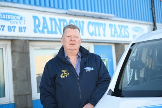 Rainbow City Taxis boss Russell McLeod.
Picture by Paul Glendell
