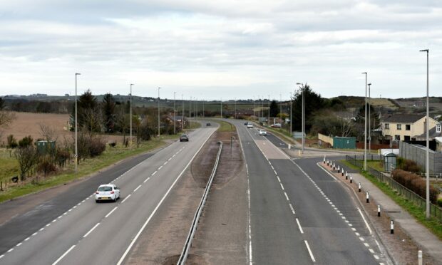 The A92 at Newtonhill. Picture by Darrell Benns