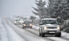 Motorists are being urged to drive with care as wintry weather continues to batter the north and north-east. Image: Kenny Elrick/DC Thomson.