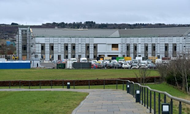 The National Treatment Centre Highland is under construction at Inverness Campus. Picture by Sandy McCook.